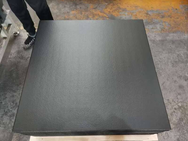 rubber flooring in a modern basement gym